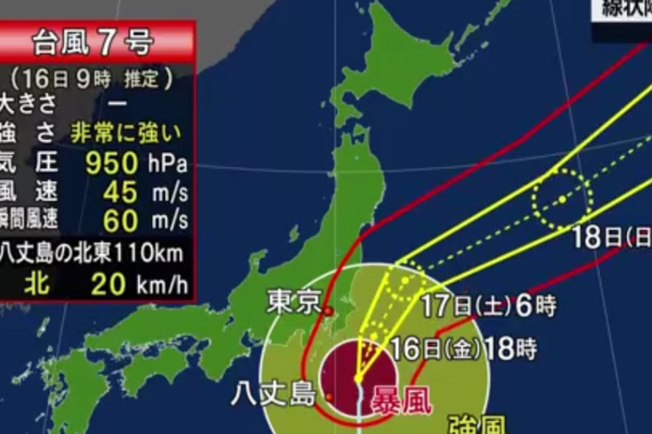 【大型台風7号接近の為臨時休業のお知らせ】